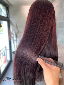 ジル アンク(Jill ankh) 《姫路 Jillankh》ボルドーカラー　髪質改善　ダブルカラー