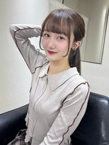 クレム 博多駅店(ChLem)&nbsp;顔まわりレイヤー 艶カラー 暗髪 韓国風 髪質改善 福岡美容室