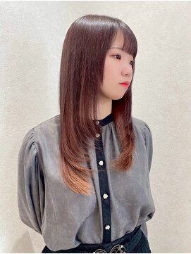 ジーナ  札幌大通(Zina) 美髪＊ピンクブラウン＊デザインカラー/インナー＊Zina札幌大通