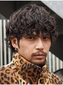 原宿メンズルーズパーマシャドウパーマ波巻スパイラルパーマ