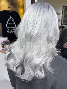 ブレイズヘアー(BLAZEhair) 【真っ白カラー】ホワイト×ブリーチ4回