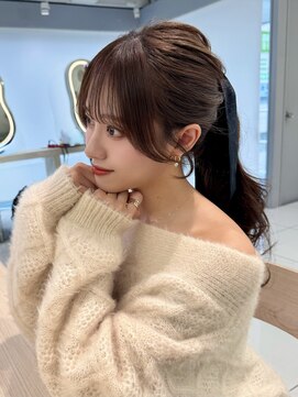 エジョン 三鷹店(Aejon) 顔周りカット/韓国レイヤー/ブラウンカラー/ヘーゼルブラウン