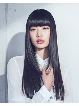 アンレーブ ヘア メイクの写真/髪のパサつきやうねりを解消！丁寧なアイロン技術で強いクセも不自然さを残さないナチュラルストレートに。