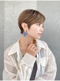 ハンサムショート/丸みショートボブ/20代30代40代50代/顔周り