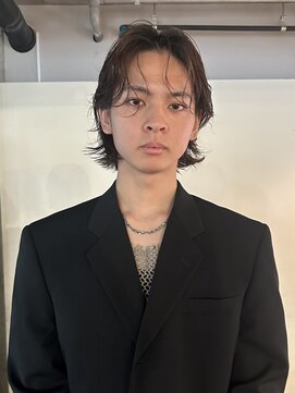 ノラジャーニー(NORA Journey) メンズボブウルフメンズミディアムレイヤーカットメンズウルフ