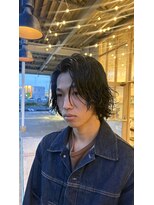 ヘアアンドメイク アース 入間店(HAIR&MAKE EARTH)&nbsp;メンズボブに質感パーマ