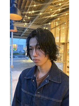 ヘアアンドメイク アース 入間店(HAIR&MAKE EARTH) メンズボブに質感パーマ