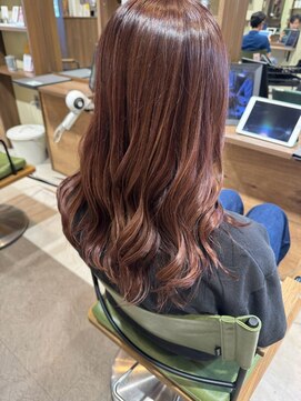 ヘア アンド ビューティ ビーズアモール 春日井神領店(Hair&Beauty B's amor) 艶ピンクブラウン