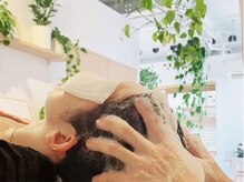 あおき へあーとへっどすぱの雰囲気（ファーストクラスの寝心地のシャンプー台で瞑想体験して頂きます）