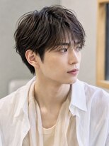 MEN'S salon Rue de noel メンズカット/パーマ/眉毛【ルード ノエル】&nbsp;Men's_ミディアムショート_マッシュウルフ_艶髪