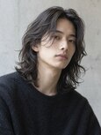 メンズロングパーマ トレンドヘア メンズレイヤー ニュアンス