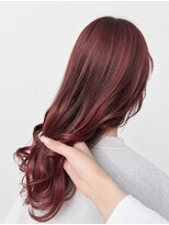 グランミリ(Grand mm)&nbsp;ブリーチなし艶ワインレッドロングshinoko.