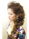 ブリエ☆結婚式☆三つ編みサイドスタイル