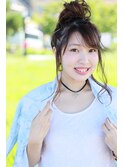 Sweetアレンジ★お団子×金ピン