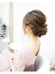 王道アップスタイル　ヘアセット