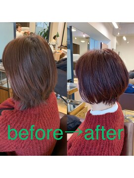 サロン マーニ(salon m ni) おしゃれ染めの白髪染め/大人ショートボブ