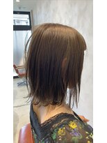 クルニエ(crenier)&nbsp;crenierで作るパッツンボブ＠オリーブグレージュ