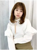 ◆ハイライトグラデーション/くせ毛風/セミディ/たまプラーザz1