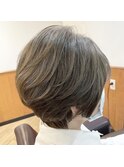 【立川 ショート アッシュオリーブ 30代40代50代60代◎ 】
