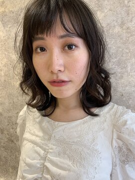 インフィニティ 新富町(Infinity) 【ニュアンスパーマ】シフォンミディ