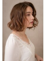 モッズヘア 越谷(mod's hair)&nbsp;□大人ガーリーかきあげ前髪ボブウルフ116-2★越谷20代30代40代