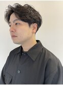 メンズ ミディアム パーマ