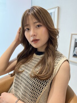 ロンドルーチェ 心斎橋(Lond luce) ダークアッシュ/ミディアムレイヤーカット［髪質改善/縮毛矯正］