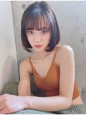 大人小顔ナチュラルボブ/10代20代30代