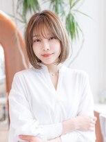 大人ガーリーかわいい/チョコレートカラーショートボブ