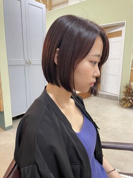 キュオンシア(CUEON. ciea) 大人ボブ×オレンジブラウン