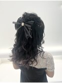 ふわふわハーフアップ