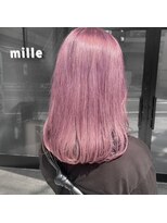 ミル(1001 mille) ピンクパープル/ピンクカラー/ピンクベージュ/ミディアムヘア