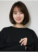 簡単スタイリング20代30代40代大人のふんわり内巻きひし形ボブ