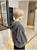 ホワイトベージュウルフショート