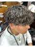 メンズカット+波巻きパーマor波巻きスパイラルパーマ+パーマ用TR毛利榎本不可