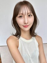 サンド 名古屋(sand)&nbsp;ボブ/レイヤーカット/髪質改善/ウェットヘア/オリーブベージュ