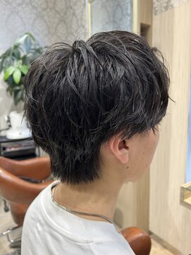 ビス リアン 川口店(Vis lien) 無造作マッシュメンズショート☆ツーブロックアッシュブラウン