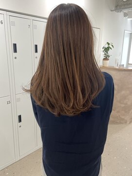 ノウハウ タニマチ(KNOWHOW tanimachi) 白髪ぼかしベージュ　白髪率20% レイヤースタイル