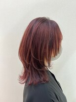 トッカ 船橋南口店(tocca)&nbsp;【我妻修三】ミディアムウルフ＆ピンクラベンダー