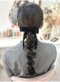 《Kurea》編みおろし/タイトヘア/結婚式ヘア