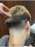 ベリーショート×テーパーフェード