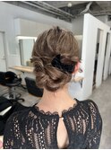 ヘアセット_シニヨン