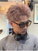 スパイキーショートビジネスショートツーブロックフェード短髪