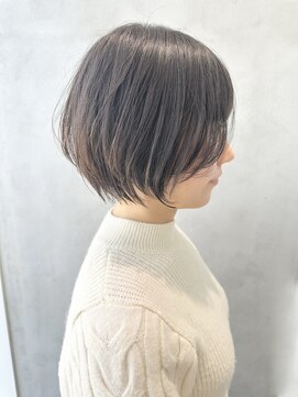 セイドット リー(Say. Ree) Say.ショートボブホワイトグレージュ地毛風ストレートミニボブ