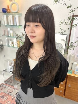 ヘアー アイス カンナ(HAIR ICI Canna) 相性ぴったりまろやかグレージュ×ロングレイヤー［haru］