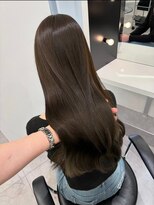 イオエ 西梅田(ioe)&nbsp;ブリーチなしカラー／髪質改善/ミルクティーベージュ/小顔へア