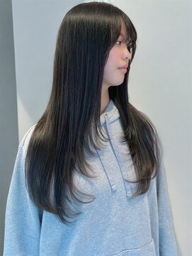 シエル バイ ケンジ 登戸 生田(CIEL by KENJE) 韓国ヘアレイヤーカット前髪顔周り小顔カットロング