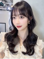 アイティー バイ アルバム 浦和店(IT by ALBUM)&nbsp;ロング暗めカラー韓国ヘア顔周りレイヤー_F0918