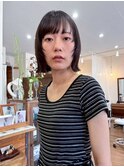 顔周りカット×ショートボブ