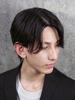 プレミアムバーバー 新宿店(PREMIUM BARBER produce by HIRO GINZA)&nbsp;センターパート/ナチュラル